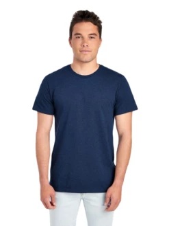 FRUIT OF THE LOOM Adult Unisex 4.7 Oz. Sofspun® Jersey Crew T-Shirt -Jiffyshirts Store JPG SF45R Indigo Heather FRONT 0231 1680004736
