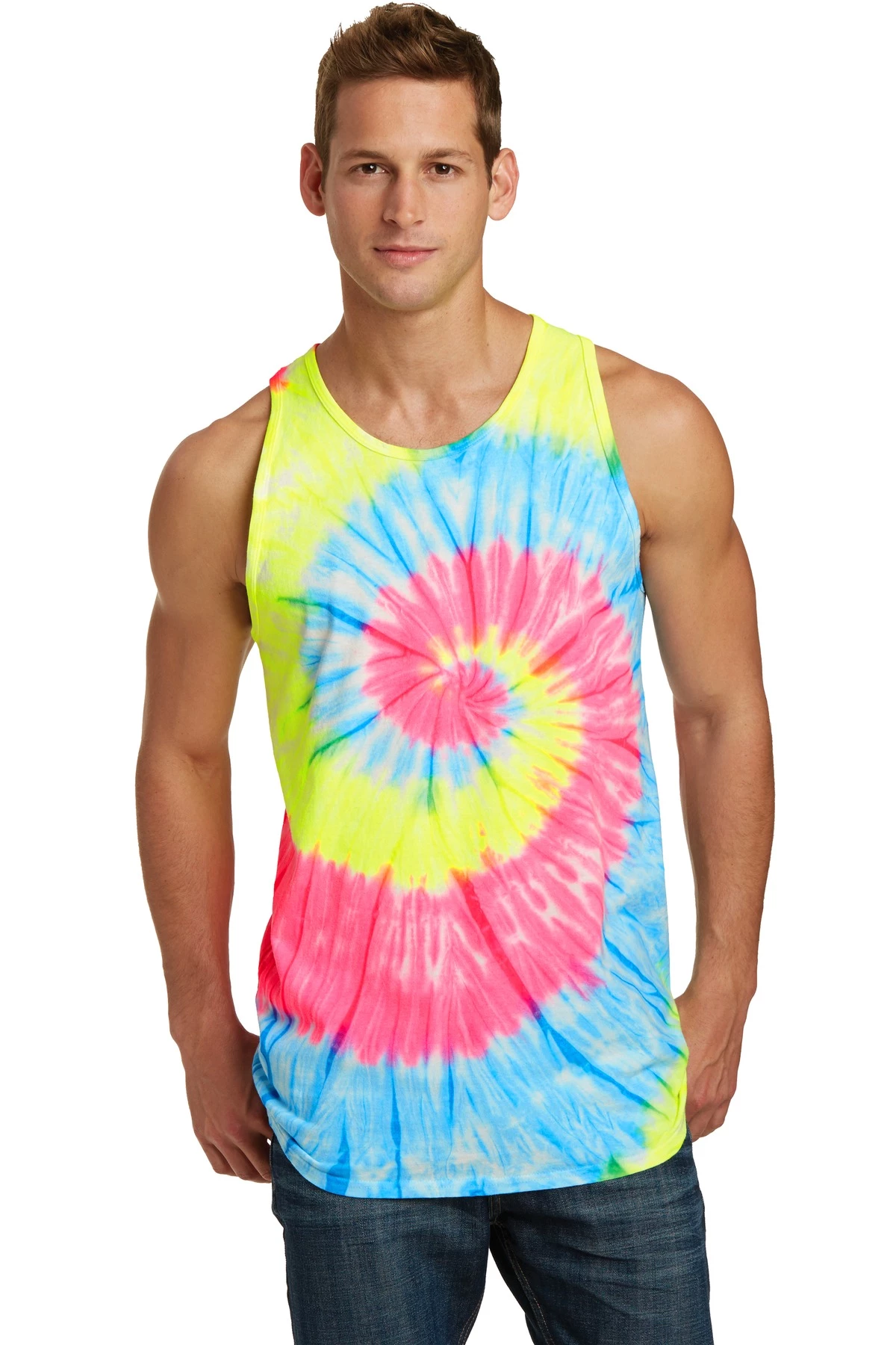 Unisex Tie-Dye Tank Top 3 Unisex Tie-Dye Tank Top