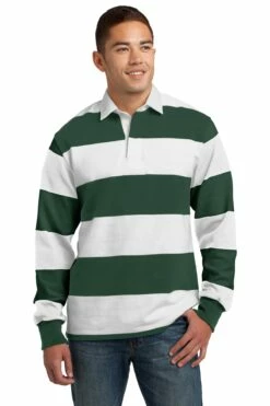 Classic Long Sleeve Rugby Polo -Jiffyshirts Store a1957b001a0964