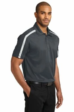 Adult Silk Touch Performance Colorblock Stripe Polo -Jiffyshirts Store a2cc54d234a1b9
