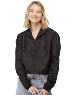 Women's Lightweight Pullover Crop Windbreaker -Jiffyshirts Store a3694fb07e04c6