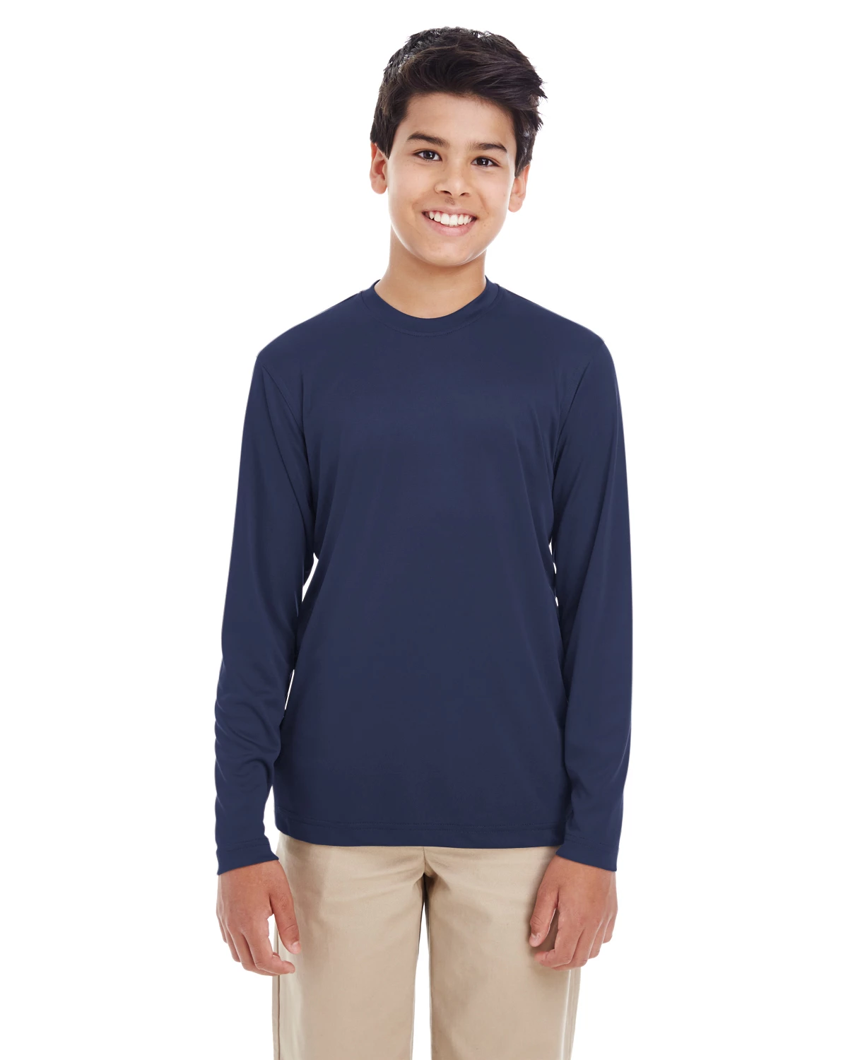Youth Unisex Cool & Dry Performance Long-Sleeve Top 12 Youth Unisex Cool & Dry Performance Long-Sleeve Top - Image 10
