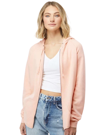 Women's California Wave Wash Full-Zip Hooded Sweatshirt 10 Women's California Wave Wash Full-Zip Hooded Sweatshirt - Image 8