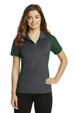 Ladies Colorblock Micropique Sport-Wick Polo -Jiffyshirts Store a60e194ddcff5d