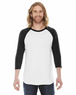 Unisex Poly-Cotton 3/4-Sleeve Raglan T-Shirt -Jiffyshirts Store a6767d0c2c8f2f