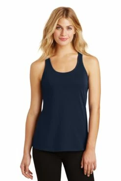 District Ladies' 60/40 Gathered Racerback Tank -Jiffyshirts Store a72ba0b8bf8b44
