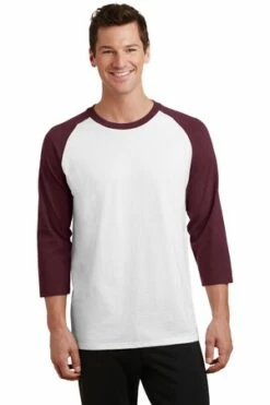 Unisex Core Blend 3/4-Sleeve Raglan Tee -Jiffyshirts Store a754e00adde1cc