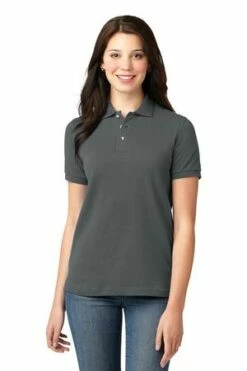 Ladies Heavyweight Cotton Pique Polo -Jiffyshirts Store a824e00476e91b