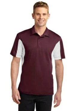 Men's Side Blocked Micropique Sport-Wick Polo -Jiffyshirts Store aa530de125685b