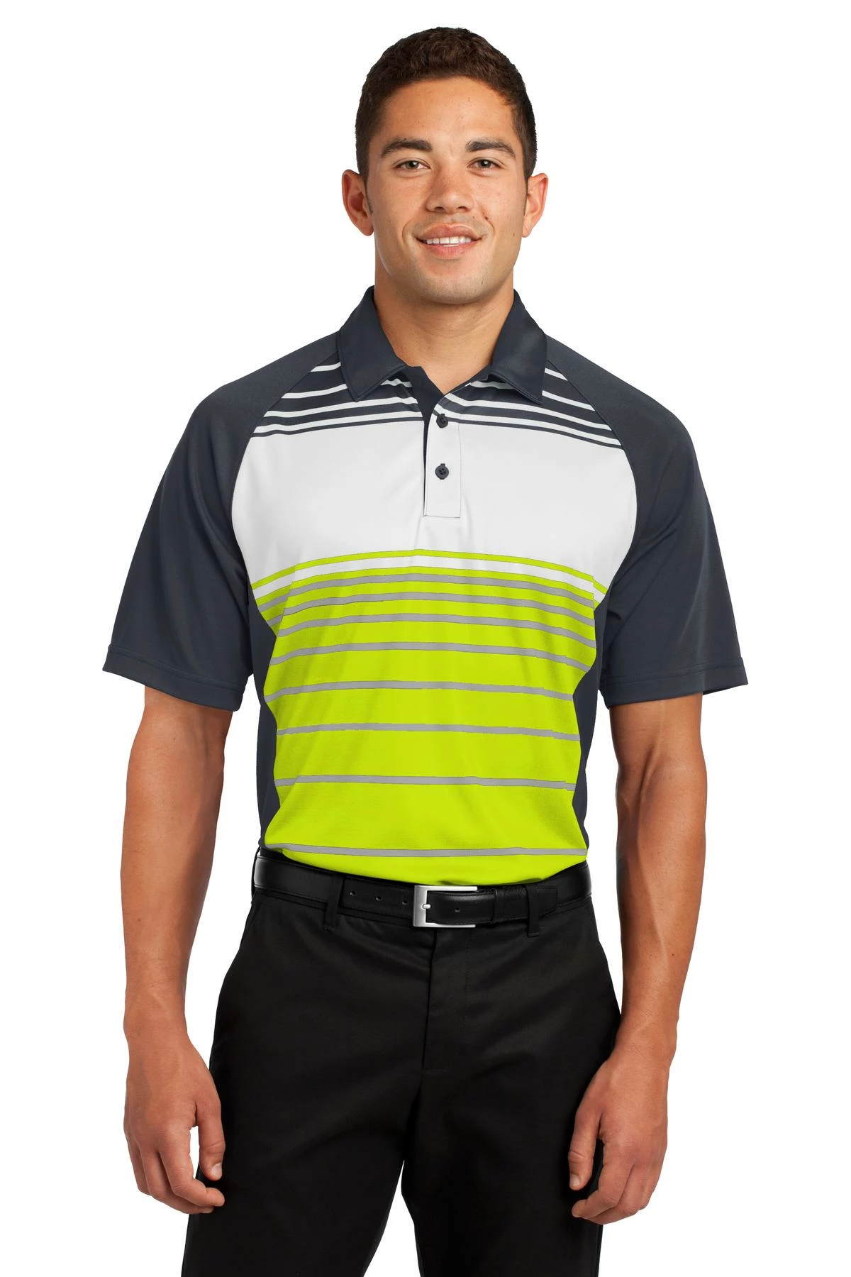 Men's Dry Zone Sublimated Stripe Polo 9 Men's Dry Zone Sublimated Stripe Polo - Image 7