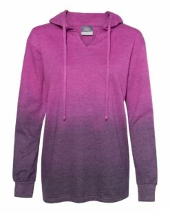 Women's French Terry Ombré Hooded Sweatshirt -Jiffyshirts Store acea45b1739730