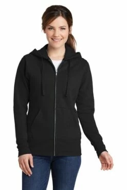 Ladies Core Fleece Full-Zip Hooded Sweatshirt
