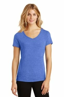 District Ladies' Perfect Tri V-Neck Tee -Jiffyshirts Store ad262531bc58c5