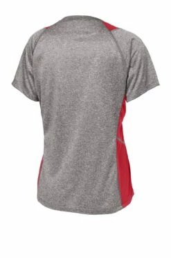 Ladies Heather Colorblock Contender V-Neck Tee -Jiffyshirts Store ae061faac15412