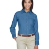 Ladies' 6.5 Oz. Long-Sleeve Denim Shirt