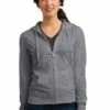 District Ladies' Fitted Jersey Full-Zip Hoodie