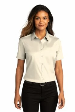 Ladies Short Sleeve SuperPro React ™ Twill Shirt 28 Ladies Short Sleeve SuperPro React ™ Twill Shirt -Jiffyshirts Store af1c6d2938fb92