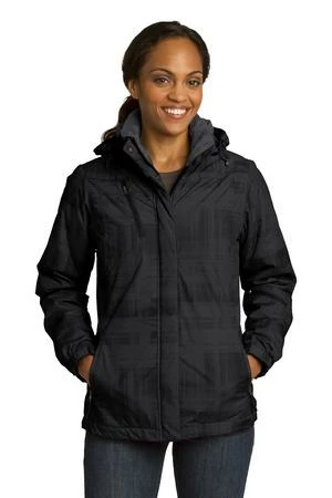 Ladies Brushstroke Print Insulated Jacket 3 Ladies Brushstroke Print Insulated Jacket