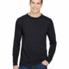 Unisex Union-Made Long-Sleeve Pocket Crew T-Shirt