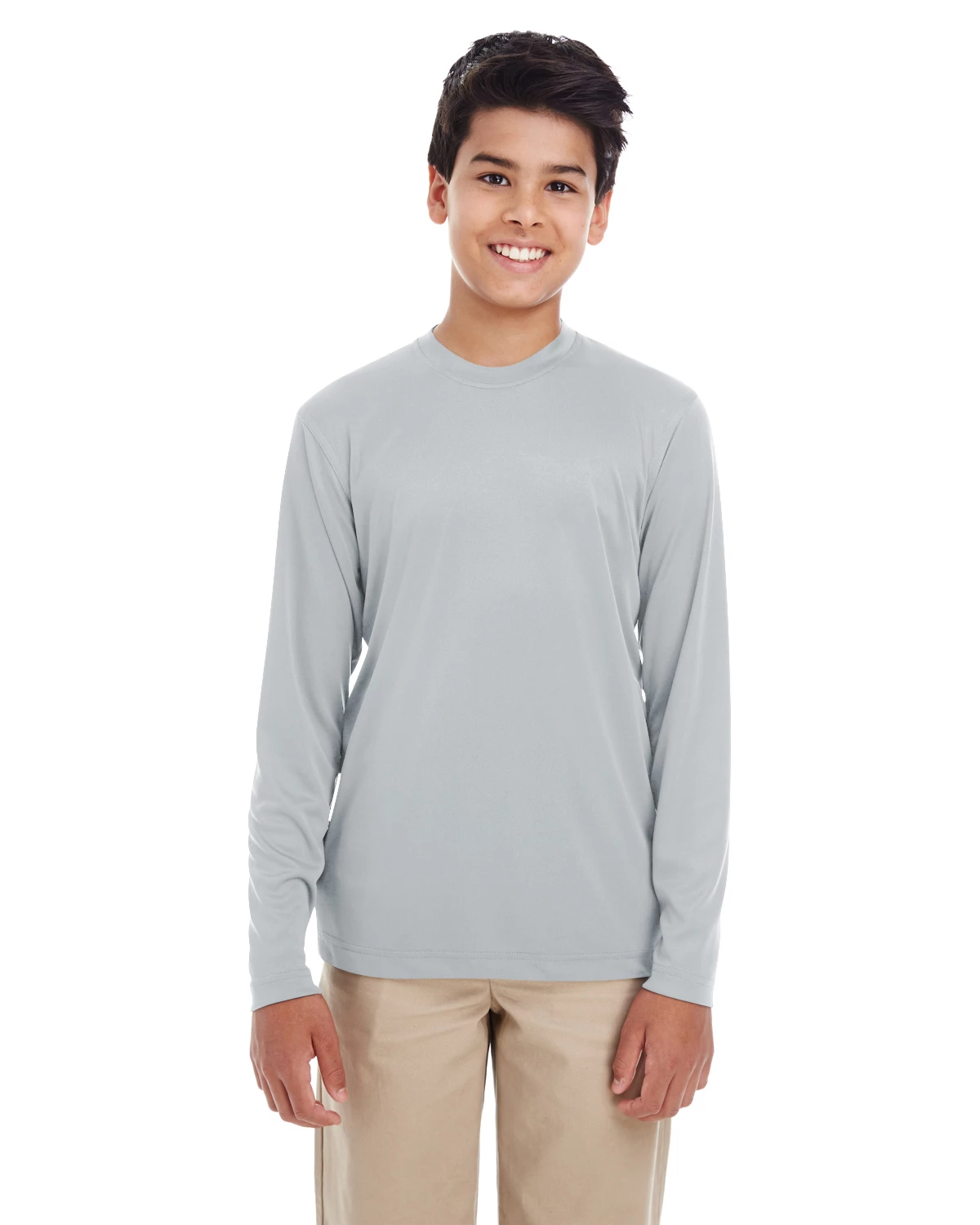 Youth Unisex Cool & Dry Performance Long-Sleeve Top 6 Youth Unisex Cool & Dry Performance Long-Sleeve Top - Image 4