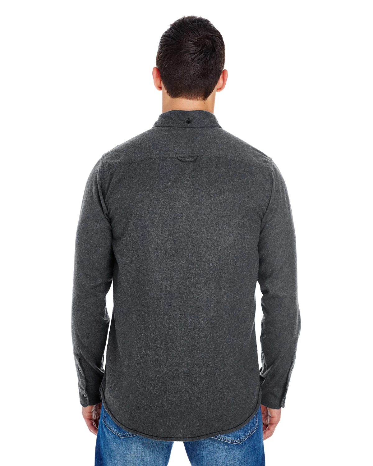 LS Solid Flannel Shirt 5 LS Solid Flannel Shirt - Image 3