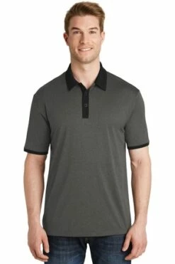 Men's Heather Contender Contrast Polo -Jiffyshirts Store b6767490247626