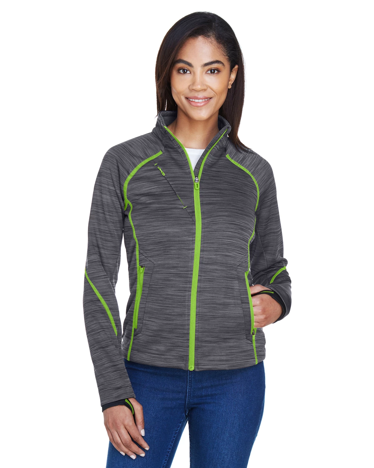 Ladies' Flux Mélange Bonded Fleece Jacket 8 Ladies' Flux Mélange Bonded Fleece Jacket - Image 6