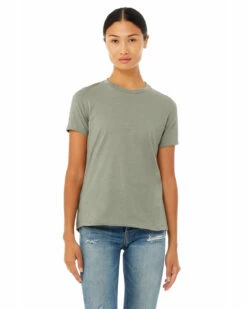 Ladies' Heathered Relaxed Jersey Short-Sleeve T-Shirt -Jiffyshirts Store b78499ffd658d1