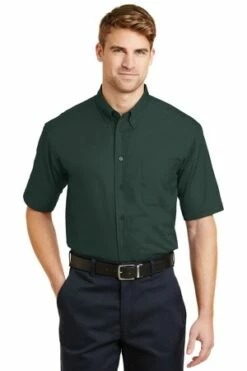 Unisex Short Sleeve SuperPro Twill Shirt. SP18 -Jiffyshirts Store b98aa01142d4c9
