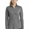 Ladies PosiCharge Tri-Blend Wicking 1/4-Zip Pullover -Jiffyshirts Store bbd33b46f93fce