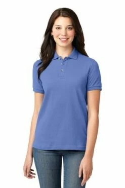Ladies Heavyweight Cotton Pique Polo -Jiffyshirts Store bbd735c6a32c59