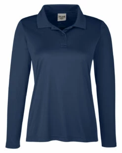 Ladies' Zone Performance Long Sleeve Polo -Jiffyshirts Store bc9dc0d315d758