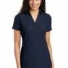 Ladies Silk Touch Y-Neck Polo -Jiffyshirts Store bd09ddf4147508