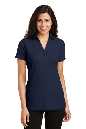 Ladies Silk Touch Y-Neck Polo 3 Ladies Silk Touch Y-Neck Polo