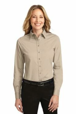 Ladies Long Sleeve Easy Care Shirt -Jiffyshirts Store bd5f49bbfe2a85