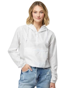 Women's Lightweight Pullover Crop Windbreaker