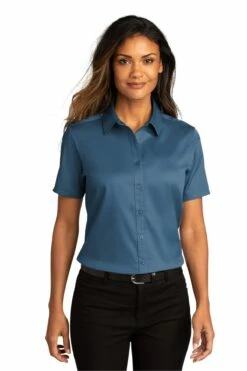 Ladies Short Sleeve SuperPro React ™ Twill Shirt 38 Ladies Short Sleeve SuperPro React ™ Twill Shirt -Jiffyshirts Store bfe40e01a5886c