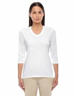 Ladies' Perfect Fit™ Bracelet-Length V-Neck Top -Jiffyshirts Store c03077dce55469