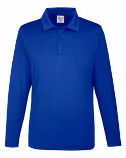 Men's Zone Performance Long Sleeve Polo -Jiffyshirts Store c205a9d2da4f84