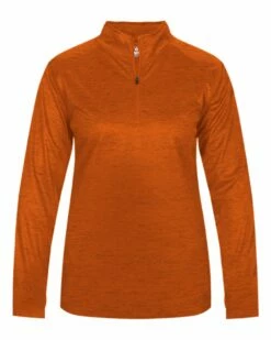 BADGER Women’s Tonal Blend Quarter-Zip Pullover -Jiffyshirts Store c52526fdb12857