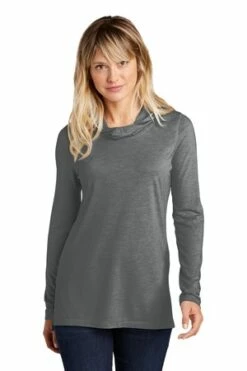 Ladies PosiCharge Tri-Blend Wicking Long Sleeve Hoodie