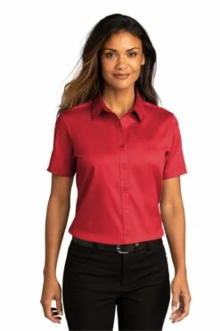 Ladies Short Sleeve SuperPro React ™ Twill Shirt 30 Ladies Short Sleeve SuperPro React ™ Twill Shirt -Jiffyshirts Store c65ae49454da6a