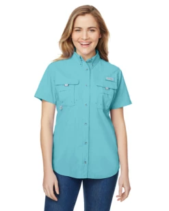 Columbia Ladies' Bahama™ Short-Sleeve Shirt 17 Columbia Ladies' Bahama™ Short-Sleeve Shirt -Jiffyshirts Store c6a61081a70af3