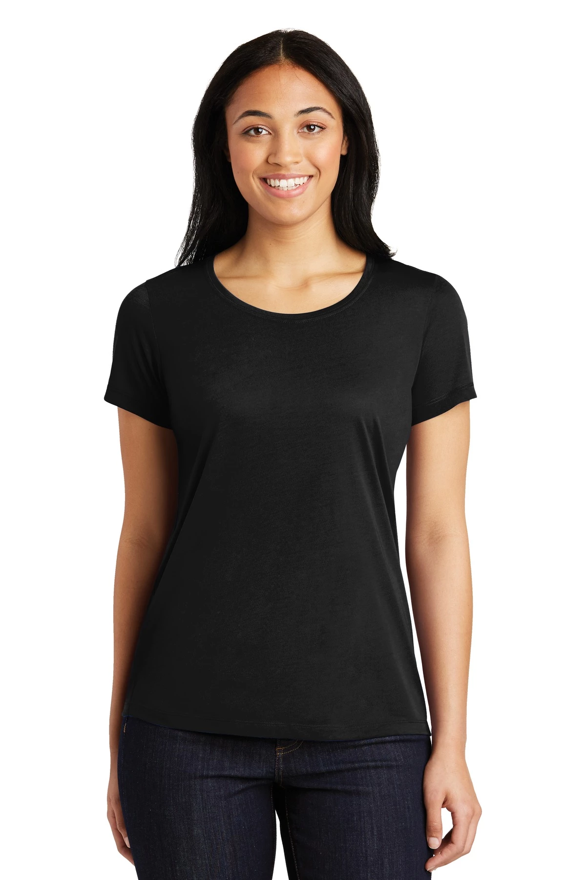 Ladies PosiCharge Competitor Cotton Touch Scoop Neck Tee 6 Ladies PosiCharge Competitor Cotton Touch Scoop Neck Tee - Image 4
