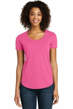 District Ladies' Fitted Very Important Tee Scoop Neck