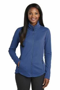 Ladies Collective Smooth Fleece Jacket -Jiffyshirts Store c9adfbc04af852