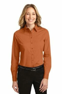Ladies Long Sleeve Easy Care Shirt -Jiffyshirts Store ca84c02333ecfb