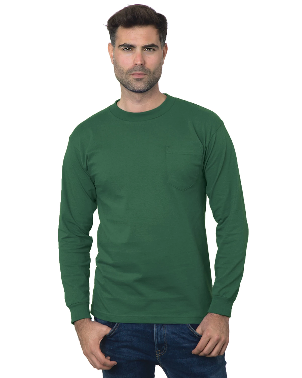 Unisex Union-Made Long-Sleeve Pocket Crew T-Shirt 17 Unisex Union-Made Long-Sleeve Pocket Crew T-Shirt - Image 15