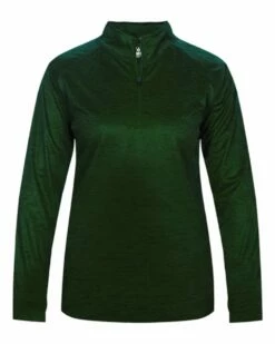 BADGER Women’s Tonal Blend Quarter-Zip Pullover -Jiffyshirts Store cba687fde85762