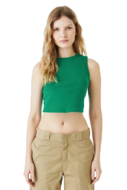 Ladies' Micro Rib Muscle Crop Tank 19 Ladies' Micro Rib Muscle Crop Tank -Jiffyshirts Store cbf0548e9e5e74